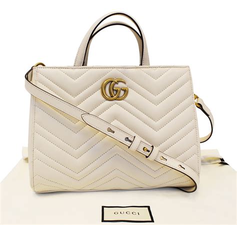 gucci white matelassé leather 有什么不同|White Matelassé Leather GG Marmont Small Shoulder Bag.